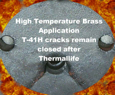 Macro Photo of lower right insert - 6000 shots brass